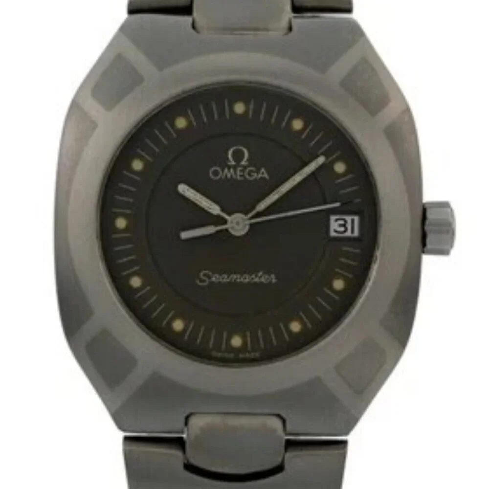 Omega 32mm Rare Seamaster Polaris Titanium Palladium Swiss Watch! Ref: 196.0291! - Picture 2 of 10